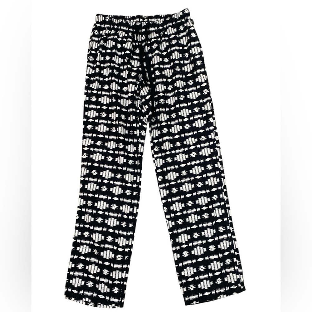 Hybernator 2.0 sleep blk western aztec print flannel pajama pants cozycore